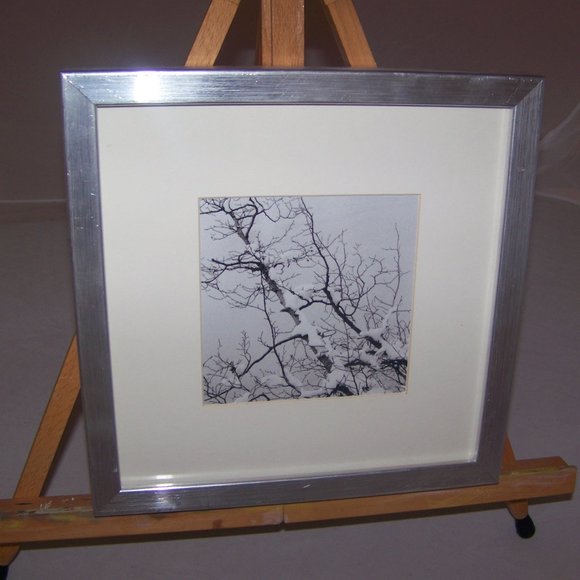 IKEA Other - Ribba Silver Picture Frame and Winter Picture